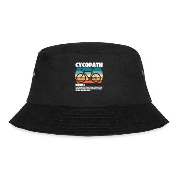 Radfahren Radfahrer Cycopath Substantiv - Bucket Hat - Schwarz - Vorne - Lela (165cm)