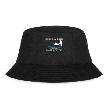 Wakeboarding Sorry Im Late I Had A Board Meeting - Bucket Hat - black - Front - Lela (165cm)