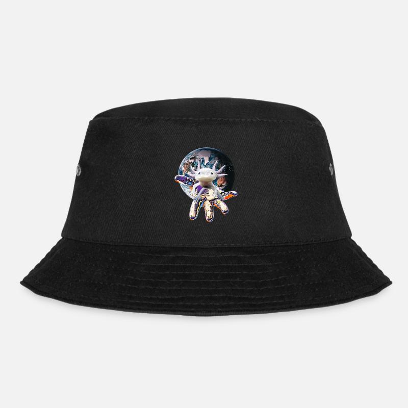Axolotl - Bucket Hat - Schwarz