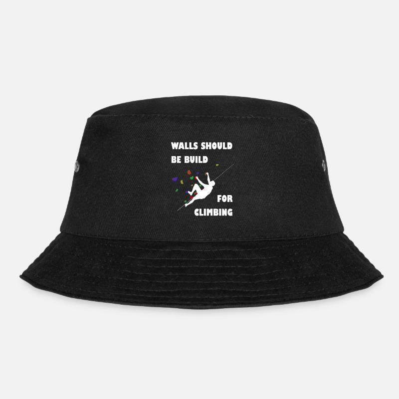 Climbing Klettern Bouldering Bouldern - Bucket Hat - Schwarz