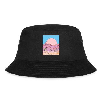 Retro Sun Sandstorm in the Desert - Bucket Hat - black - Front - Lela (165cm)
