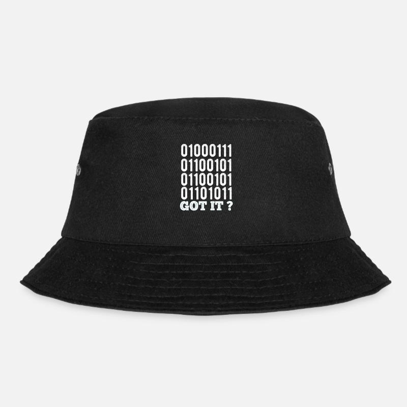 Binärcode - Verstanden - Bucket Hat - Schwarz