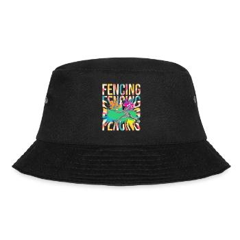 Fechten - Fechter - Bucket Hat - Schwarz - Vorne - Lela (165cm)