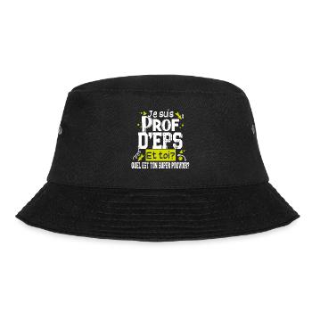 Prof d'EPS Sport Professeur Métier Cadeau Humour - Bob - noir - Devant - Lela (165cm)