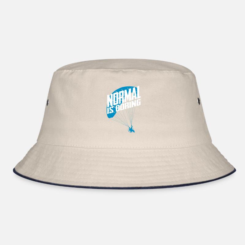 Paramotoring Powered Paragliding Normal Is Boring Bucket Hat