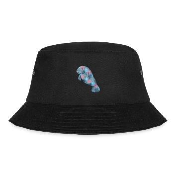 Seekuh Palmen Bunt - Bucket Hat - Schwarz - Vorne - Lela (165cm)