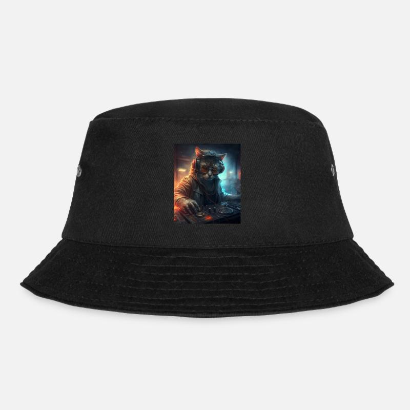DJ Katze - Bucket Hat - Schwarz