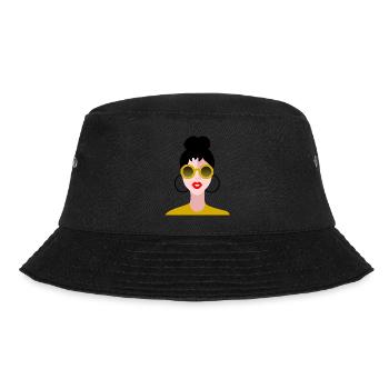 EHEFRAU. TOCHTER. JUGENDLICHER. FRAUENTAG - Bucket Hat - Schwarz - Vorne - Lela (165cm)