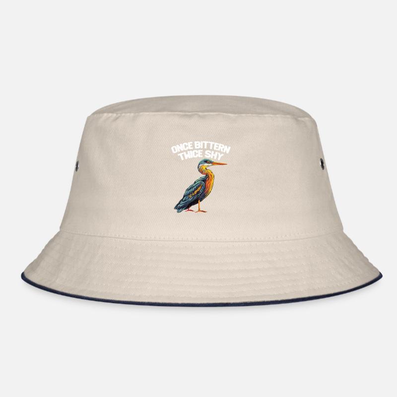 Birding Once Bittern Twice Shy Bucket Hat