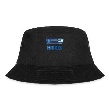 Griechenland - Bucket Hat - Schwarz - Vorne - Lela (165cm)