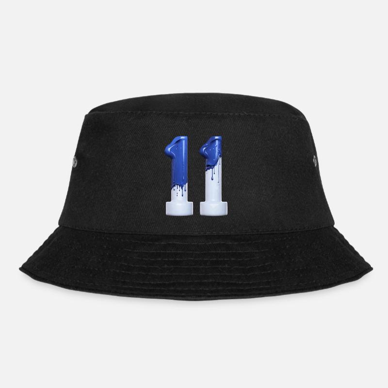 NR. 11 NUMMER 11 BLAU WEIß 11. GEBURTSTAG - Bucket Hat - Schwarz