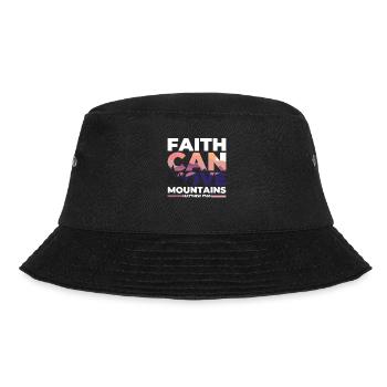 Faith can move Mountains, Christian gift. - Bucket Hat - black - Front - Lela (165cm)