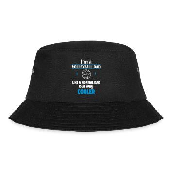 Ich bin ein Volleyball Papa - Bucket Hat - Schwarz - Vorne - Lela (165cm)