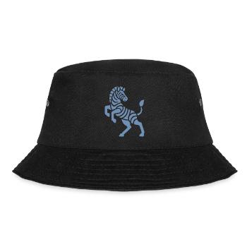 Zebra Silhouette Art Piece Minimal Design - Bucket Hat - black - Front - Lela (165cm)