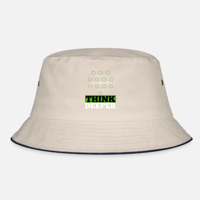 Artificial intelligence think deeper gift Bucket Hat