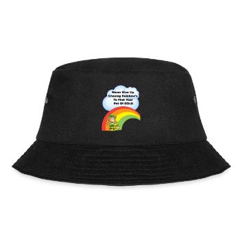 St Patricks Day Gold Rainbow - Bucket Hat - black - Front - Lela (165cm)