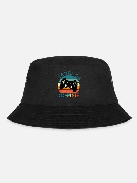 Geburtstag 25 Jahre gamer level 25 geschenk - Bucket Hat - Schwarz