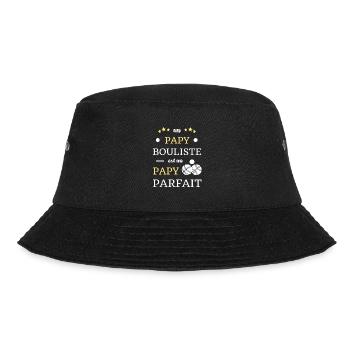 t shirt papy bouliste papy petanque humour papy - Bob - noir - Devant - Lela (165cm)