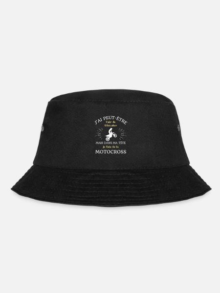 motocross dans ma tete humour moto cross homme - Bob - noir