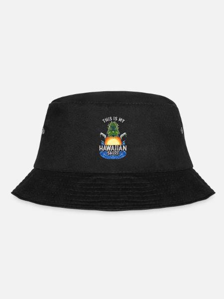 This Is My Hawaiian Palm Summer - Bucket Hat - Schwarz