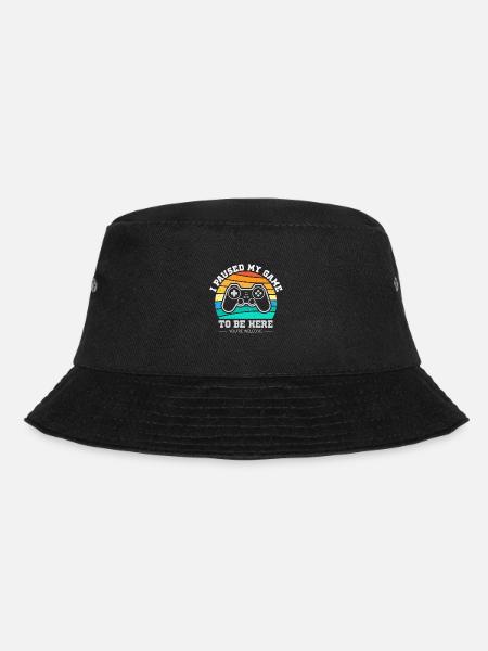 I Paused My Game To Be Here - Bucket Hat - Schwarz