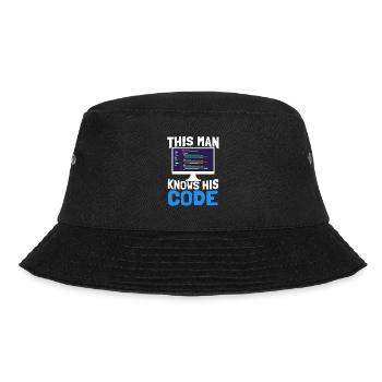 Programmer Coder Software Developer - Bucket Hat - black - Front - Lela (165cm)