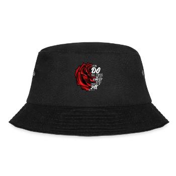 I Can Do All Things Through Christ Strengthens - Bucket Hat - Schwarz - Vorne - Lela (165cm)