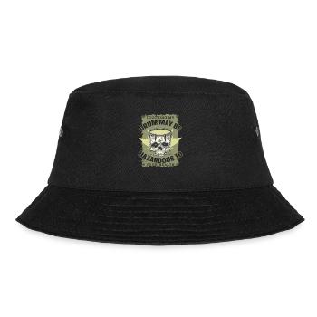 Spielmannszug Fanfarenzug Trommeln Trommler - Bucket Hat - Schwarz - Vorne - Lela (165cm)