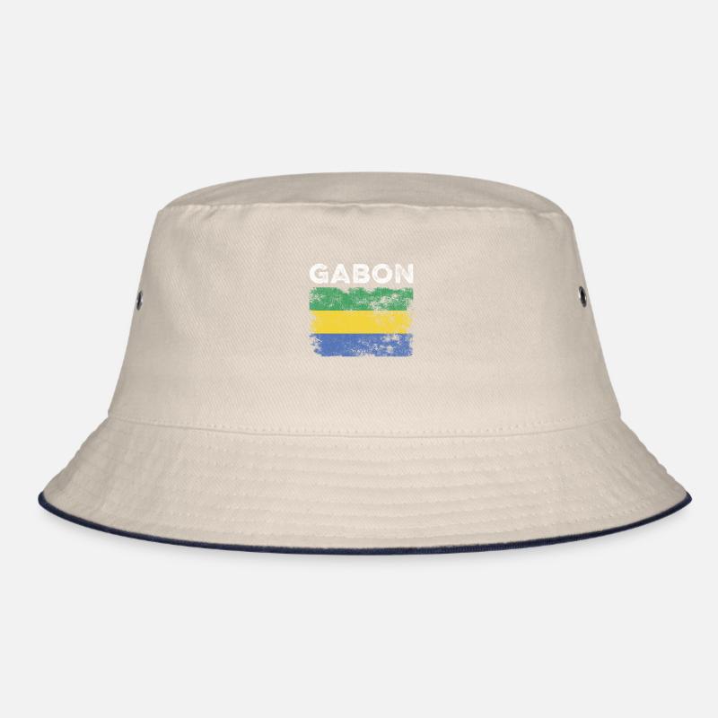 Gabon Flag Distressed - Drapeau gabonais Bob
