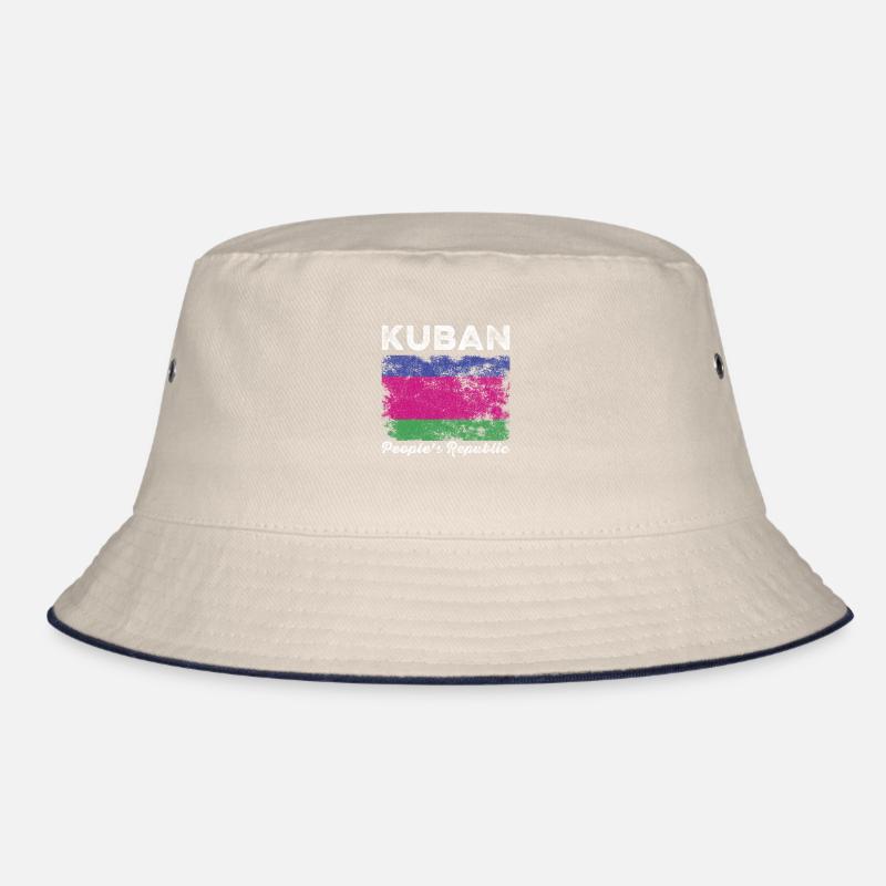 Kuban People's Republic Flag Distressed Bucket Hat