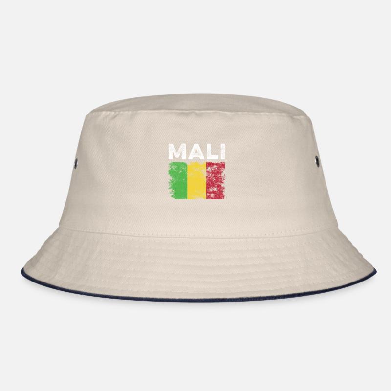 Drapeau du Mali en détresse - Drapeau malien Bob