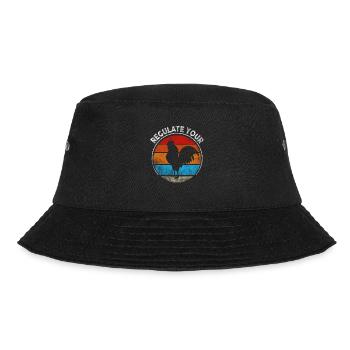 Regulate Your Cock Rooster Pro Choice Feminist - Bucket Hat - Schwarz - Vorne - Lela (165cm)