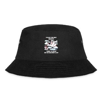 Hebamme Geburtshelfer - Bucket Hat - Schwarz - Vorne - Lela (165cm)
