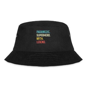 Paragliding Paraglider Parachute Parachute Para - Bucket Hat - black - Front - Lela (165cm)