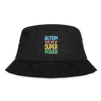 Autism Mother Daughter Son Autistic Parents Child - Bucket Hat - black - Front - Lela (165cm)