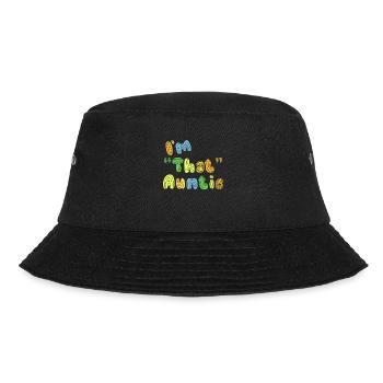 I am That Auntie - Bucket Hat - Schwarz - Vorne - Lela (165cm)
