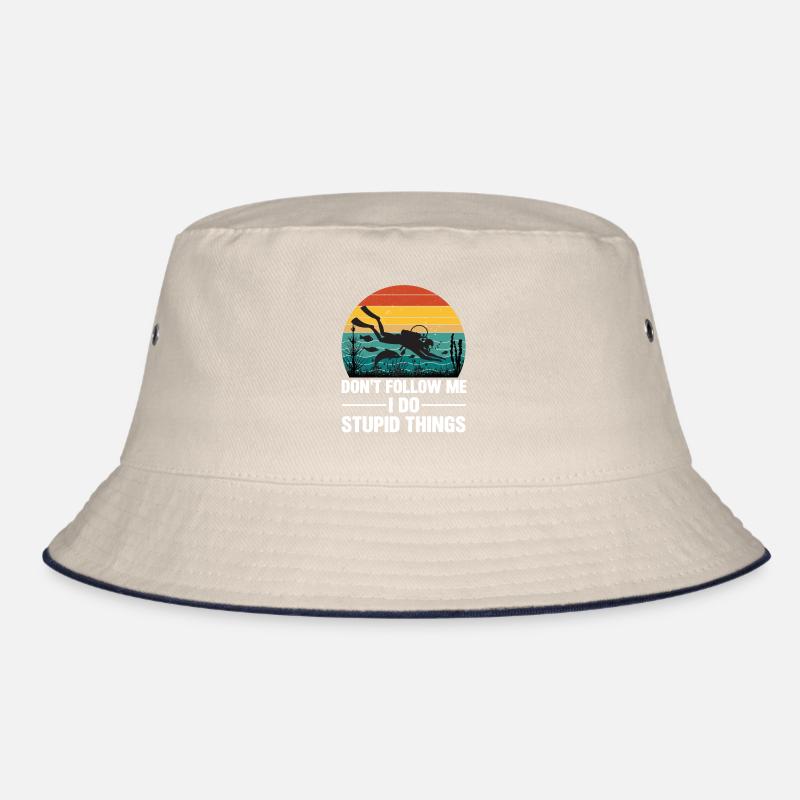 Diving Retro Diving Device Marine World Divers Diving Bucket Hat