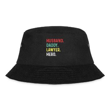 Cooler Anwalt Papa Jura Vater Anwälte Eltern - Bucket Hat - Schwarz - Vorne - Lela (165cm)