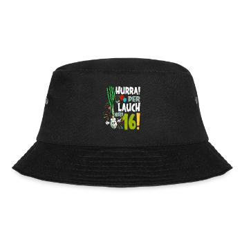 Hurra! Der Lauch Wird 16! Teenager Endlich - Bucket Hat - Schwarz - Vorne - Lela (165cm)