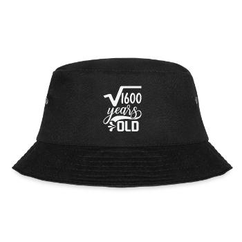 Quadratwurzel von 1600 Mathe Nerd 40. Geburtstag - Bucket Hat - Schwarz - Vorne - Lela (165cm)