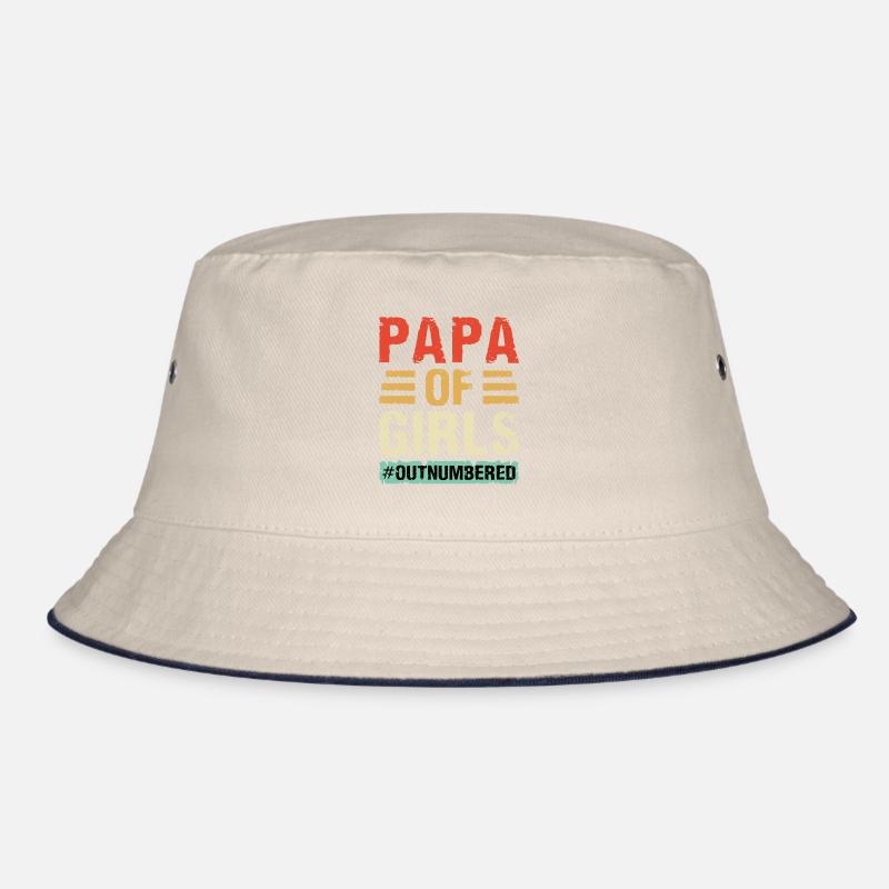 Vatertag Mutter Vater Zwei Töchter Baby Bucket Hat