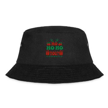 Ho Ho Ho You? Ugly Christmas Sweater Holiday Xmas - Bucket Hat - Schwarz - Vorne - Lela (165cm)