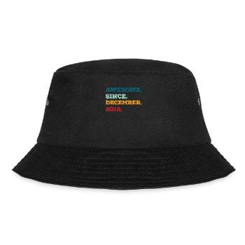 Geburtstag Dezember 2012 Geboren Geburtsjahr - Bucket Hat - Schwarz - Vorne - Lela (165cm)