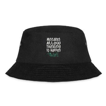 Mistakes Allow Thinking To Happen School Math - Bucket Hat - black - Front - Lela (165cm)