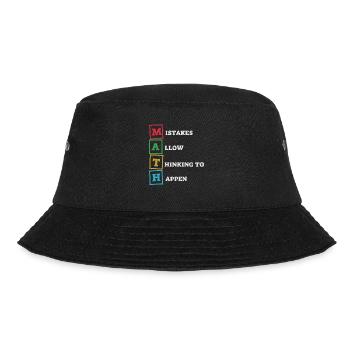 Mistakes Allow Thinking To Happen School Math - Bucket Hat - black - Front - Lela (165cm)