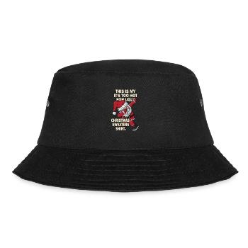 This Is My It's Too Hot For Ugly Christmas Sweater - Bucket Hat - Schwarz - Vorne - Lela (165cm)