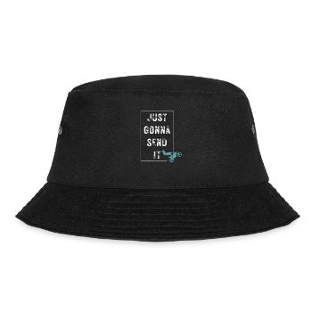 Just Gonna Send It American Flag Motocross - Bucket Hat - Schwarz - Vorne - Lela (165cm)