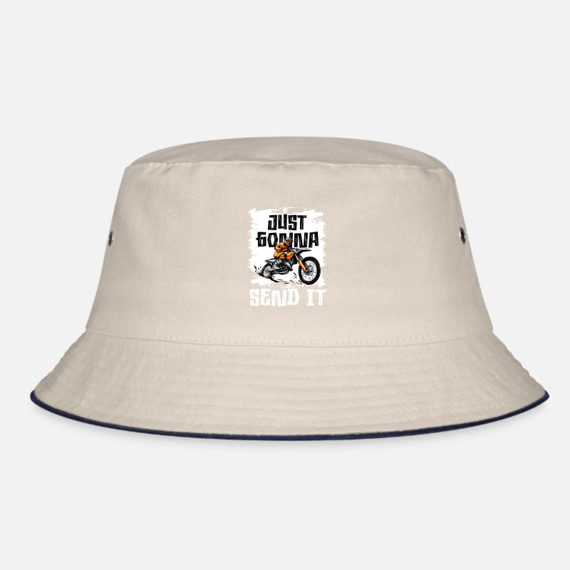 Just going to Send It American Flag Motocross Bucket Hat
