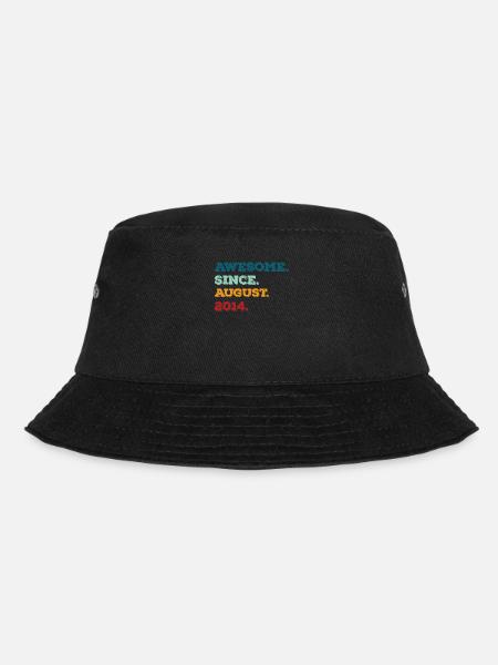 August 2014 - Geburtstag im August - Bucket Hat - Schwarz