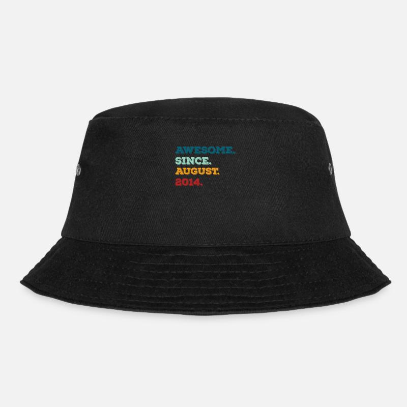 August 2014 - Geburtstag im August - Bucket Hat - Schwarz